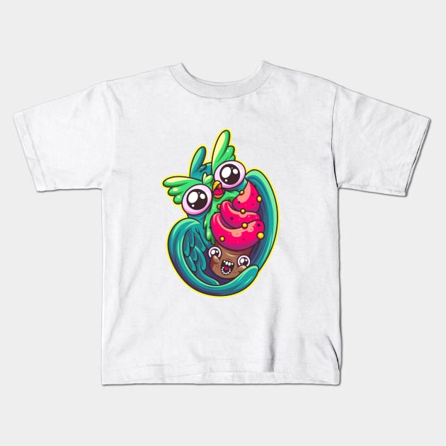 Who Loves Cupcakes Kids T-Shirt by ArtisticDyslexia